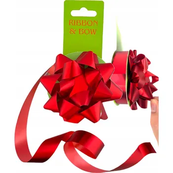 Vánoční dekorace MAŠLIČKA VÁNOČNÍ ROZETKA SE STUHOU NA ZAVĚŠENÍ, SADA NA VÁNOCE