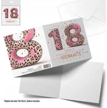 Růžová karta s leopardím vzorem