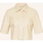 V By Vera Mont Dámská Košile V Koženém Vzhledu, krémová, 38