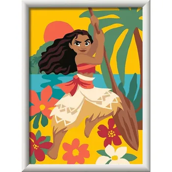 RAVENSBURGER CreArt Malování podle čísel: Vaiana a její dobrodružství 13x18cm
