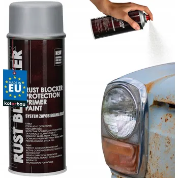 Barva ve spreji OCHRANNÝ LAK ve spreji PROTI KOROZI NA KOV ŠEDÝ RAL 7035 400 ML