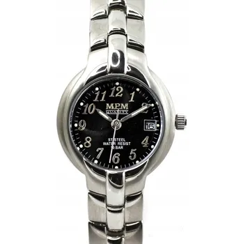 Hodinky Dámské hodinky MPM Quality W02M.10281.B - ocelové pouzdro - černý ciferník