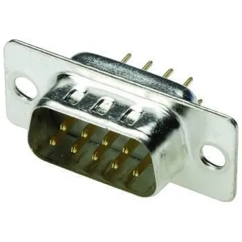 Elektrický konektor Konektor PCB D-Sub, řada: MHDD, počet kontaktů: 15, orientace těla: přímý, Montáž na plošný spoj, rozteč: 2.77mm, Samec