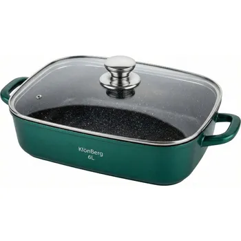 Nádoba na pečení Pekáč s víkem KlönBerg 6L Zelený do trouby Aromatizér Indukce