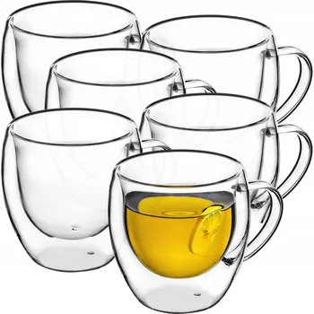 Sklenice Sklenice na kávu a čaj Kadax 250 ml 6 ks
