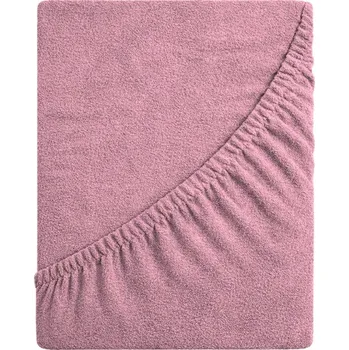 Prostěradlo Froté Prostěradlo Delux - pařížská růžová 160x200 S gumou Pařížská růžová