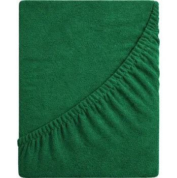 Prostěradlo Froté Prostěradlo Delux - lahvově zeleň 220x200 S gumou