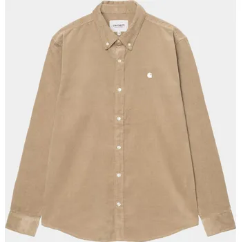 Pánská košile Carhartt WIP Madison Fine Cord (iroko/wax) L, béžová