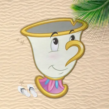 Plážová osuška DISNEY Kráska a Zvíře Princezny 100 cm x 130 cm