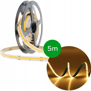 LED páska LED pásek COB, teplá bílá barva WW, 8W/m, 12V, IP20, 5 metrů LL8727 LUMILIGHT