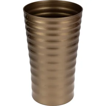 Váza VÁZA NA HŘBITOV FLAKON NA HROB NÁHROBEK 21 cm ZLATÁ