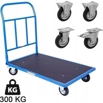 Plošinový vozík Plošinový vozík transportní 100x60 cm 300 kg