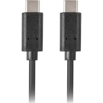Datový kabel Kabel Lanberg USB-C - USB-C 1,8 m černý