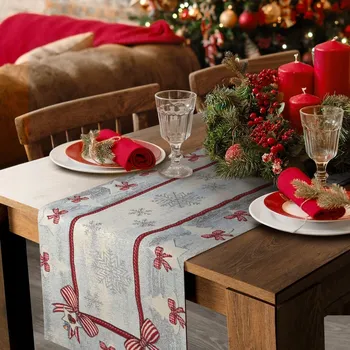 ubrus 4067 VÁNOČNÍ UBRUS DEKORATIVNÍ NA STŮL 40x100 +/-5%