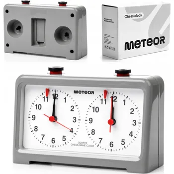 Hodiny Meteor Hodiny na šachy analogové turnajové profesionální časomíra