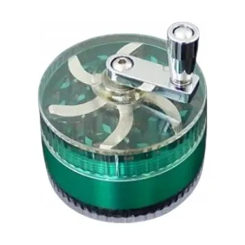 Kuchyňský mlýnek KOŘENKOVÝ DRTIČ / MLÝNEK KOVOVÝ 3-DÍLNÝ S KLIKOU