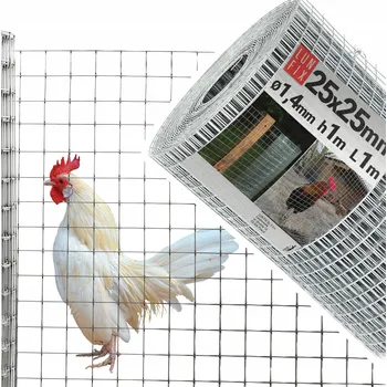 Pletivo Svařovaná chovatelská síť 25x25 drát 1,4 1x1m