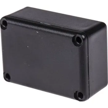 Úložný box Krabička pro zalévání Černá, ABS s víkem 40 x 28 x 18mm tloušťka 1.8mm