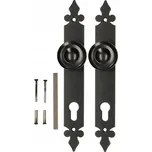 KLIKA S KNOFLÍKEM PRO BRANKU, VRATA, 90MM, PRO VLOŽKU