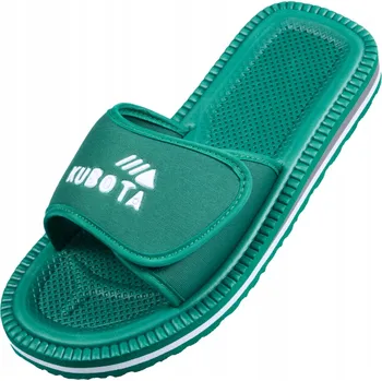 Pracovní obuv Pánské pantofle Kubota na suchý zip, tmavě zelené, velikost 46