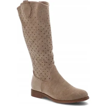 Dámské kozačky S.Barski dámské kozačky s plochým podpatkem, velikost 40