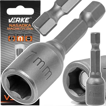 Gola sada Magnetická hlavice HEX 7mm, Verke V39221