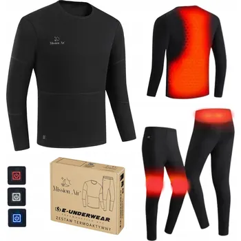 Pánské termoprádlo VYHŘÍVANÉ TERMOAKTIVNÍ PRÁDLO PÁNSKÉ TERMO OBLEČENÍ SADA S
