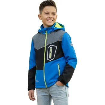 Chlapecká bunda CHLAPECKÁ SOFTSHELLOVÁ BUNDA HK5605C-VELIKOSTI 134-164 Velikost: 152, Barva: Černá/ šedá/ modrá