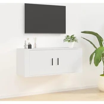 Televizní stolek Nástěnná TV skříňka bílá 100x34,5x40 cm - 8720845667412