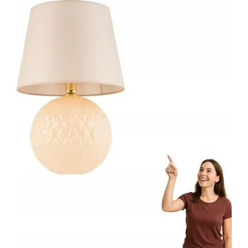 Lampička Stolní lampa TK-Lighting SANTANA béžová 15 W