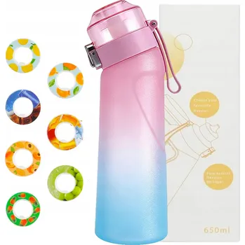 Láhev Láhev na vodu 650 ml, gradientní růžová Koření (7 ks) – láhev na vodu