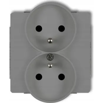 Elektrická zásuvka Elektrická Zásuvka Karlik šedá