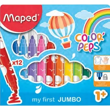 Fixy Jumbo Colorpeps pro raný věk +1 12 Ks Maped
