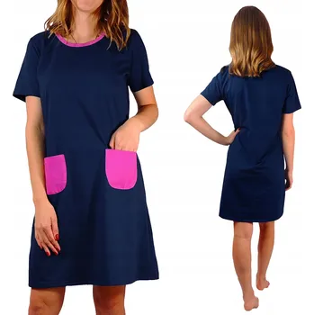 Dámská noční košile Noční košile Born2rest s krátkým rukávem nad kolena, velikost S