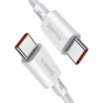 Datový kabel Kabel Baseus CATYS-C02 USB-C - USB-C PD QC FCP 100W 5A 2m - bílý