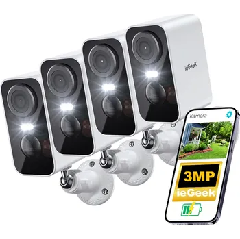 IP kamera 4 KS WIFI KAMERA 3MPX MONITOROVACÍ KAMERA VENKOVNÍ/VNITŘNÍ