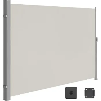 Stínicí technika SONGMICS Markýza, 200x350cm, stříbrná Boční markýza