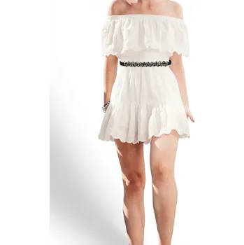 Opasek B-TOP Výrazný elastický pásek s krystaly v černém provedení