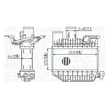 Motor automobilu Chladič turba MAGNETI MARELLI 351319205310
