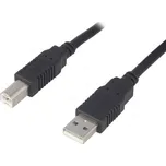 BQ CABLE Kabel USB 2.0 USB A vidlice,USB B vidlice 0,5m černá