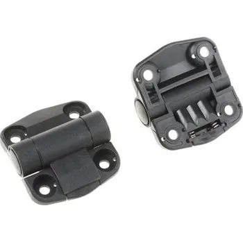 pant Zarážkový závěs Výkyvné, Mat, Termoplast, délka: 57mm x 51mm x 18mm RS PRO