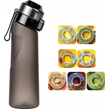 Láhev Láhev na vodu s příchutí, sportovní, Lahev Na Pití 650 ml se 7 ochucenými kapslemi