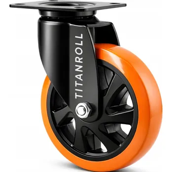 Pojezdové kolečko Otočné kolečko 125 mm oranžové transportní kolečko otočné bez brzdy