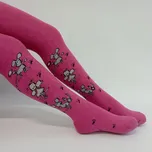 TREPON Dětské punčocháče ISTI s myškami, malinové Velikost: 62