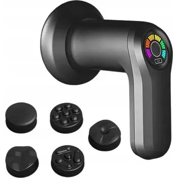 Masážní přístroj MASÁŽNÍ PŘÍSTROJ 5 nástavců pro masáž celého těla YX-720 czarny