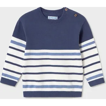 Dívčí svetr Dětský bavlněný svetr Mayoral 1309.3F.Baby.PPY2 námořnická modř 59X, vel. 104
