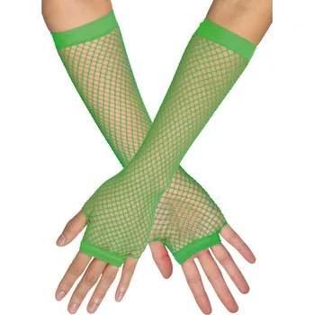 Rukavice síťované neon zelené