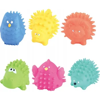 Hračka pro nejmenší Playgo Měkká Zvířátka 9 cm - Sada 9 ks s variacemi sova, ježek, pták, kočka