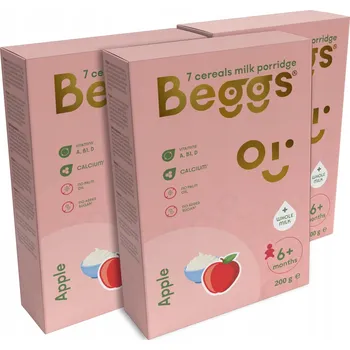 Dětská kaše 3x Beggs Mléčná 7zrnná kaše jablečná (200 g)