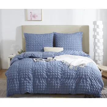 Povlečení Povlečení 140x200cm Tmavě modré 100% Mikrovlákno + 1 povlak na polštář 70x80cm CREASY